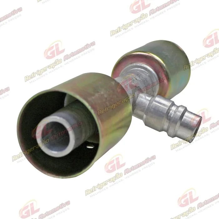 Emenda 10mm Aluminio c/ Válvula de Serviço R134 c/Clip — foto 3