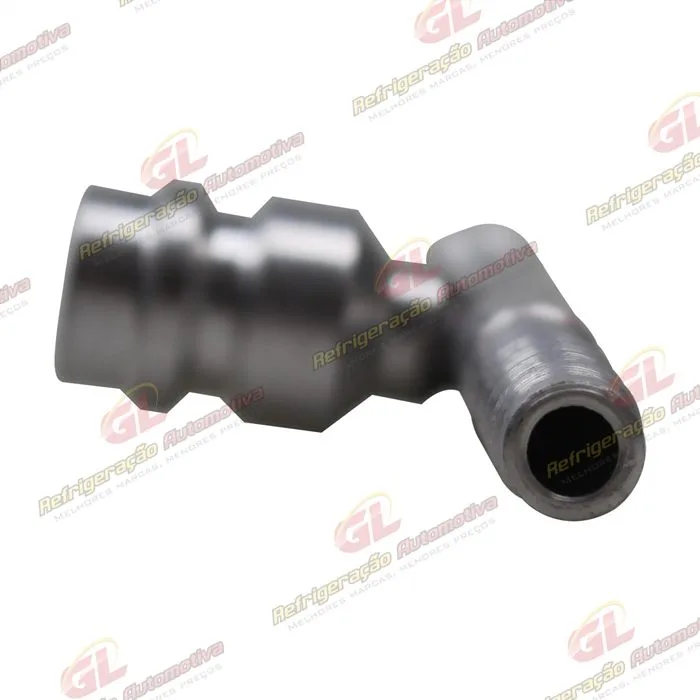 Emenda 06mm Aluminio c/ Válvula de Serviço R134a s/Clip — foto 3