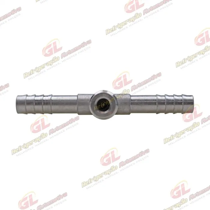 Emenda 08mm Aluminio c/ Válvula de Serviço R134a s/Clip — foto 3