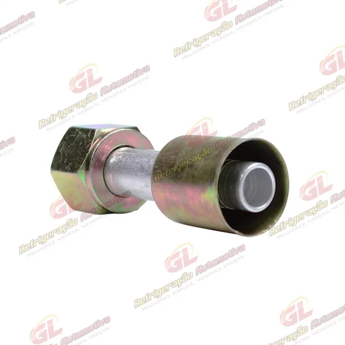 Conexão O'ring Reta Fêmea 12mm Aluminio c/Clip R12 — foto 3