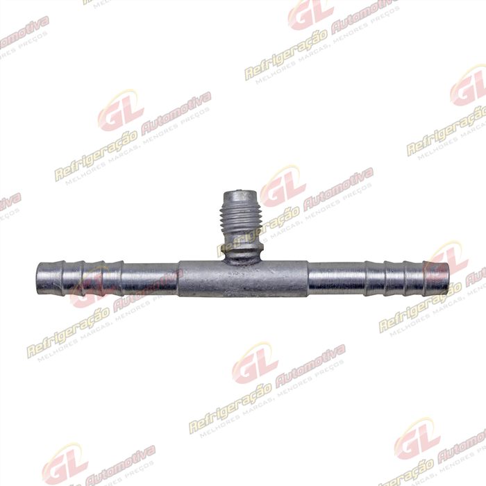 Emenda 06mm Aluminio c/ Válvula de Serviço R12 s/ clip