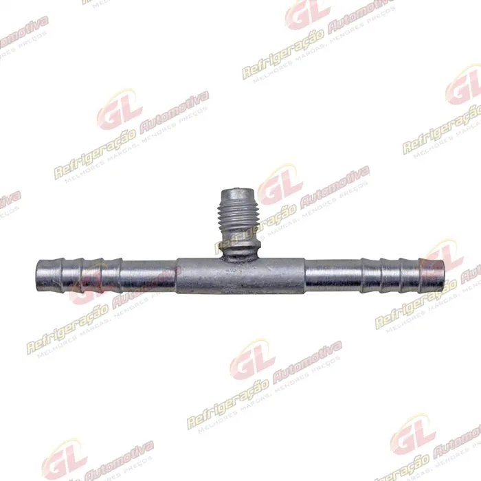 Emenda 06mm Aluminio c/ Válvula de Serviço R12 s/ clip
