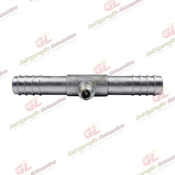 Emenda 10mm Aluminio c/ Válvula de Serviço R12 s/ Clip — foto 2
