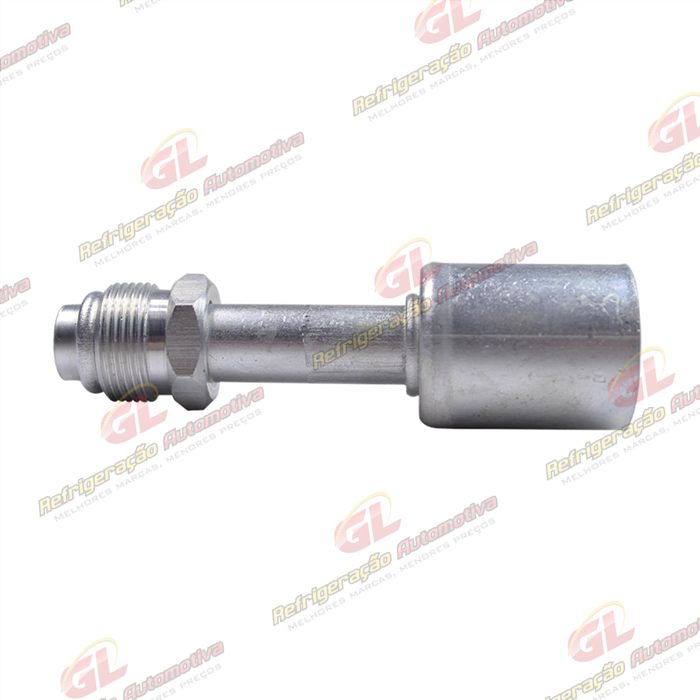 Conexão O'ring Reta Macho 10mm Aluminio Giratória c/ Clip