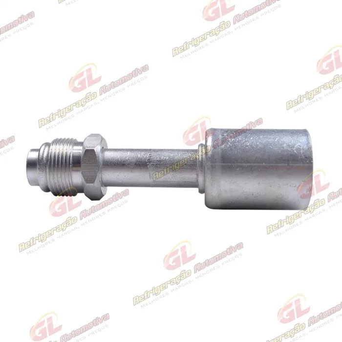 Conexão O'ring Reta Macho 10mm Aluminio Giratória c/ Clip