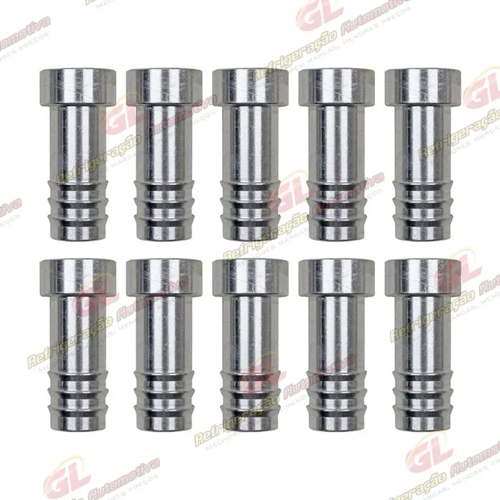 Conexão Salva Vida 12mm Alumínio Encaixe Interno Pacote 10 Pçs