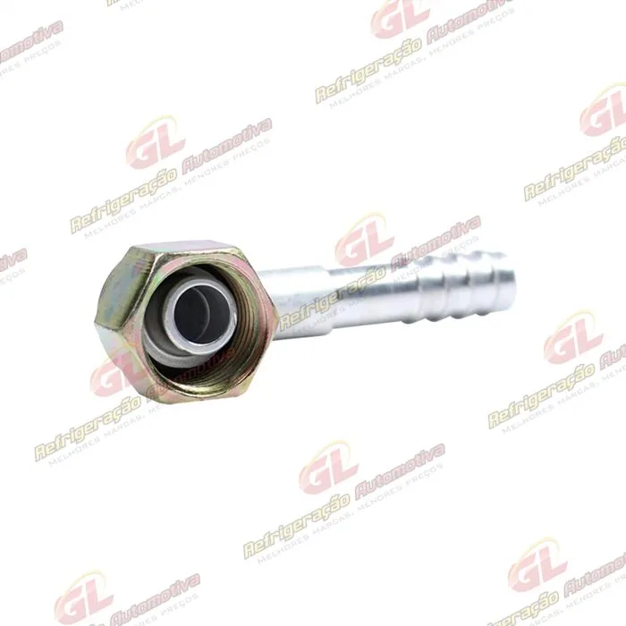 Conexão O'ring 90º Fêmea 08mm Aluminio s/ Clip Universal / Caminhão Scania PGR 2008> — foto 2