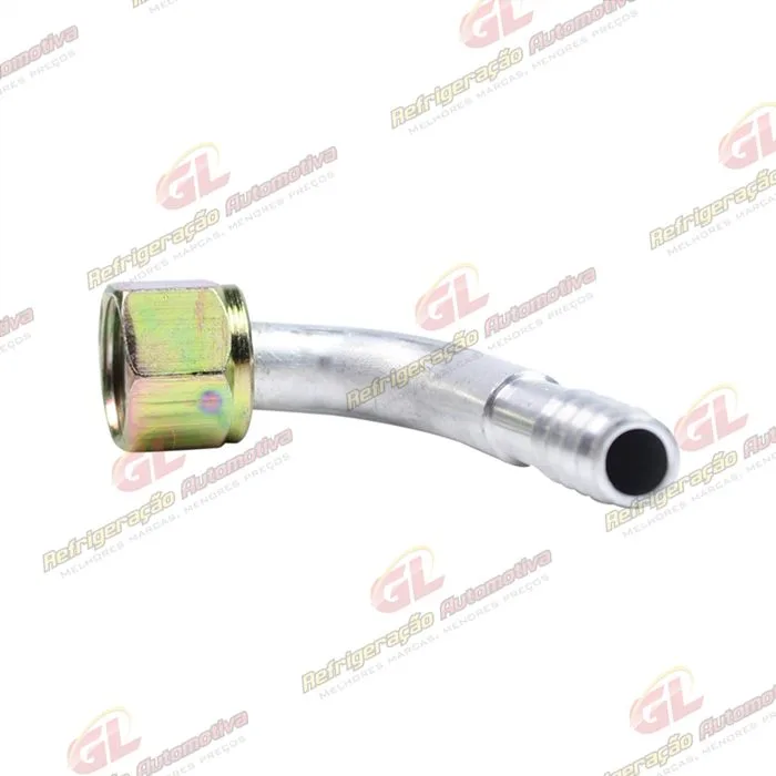 Conexão O'ring 90º Fêmea 08mm Aluminio s/ Clip Universal / Caminhão Scania PGR 2008> — foto 3