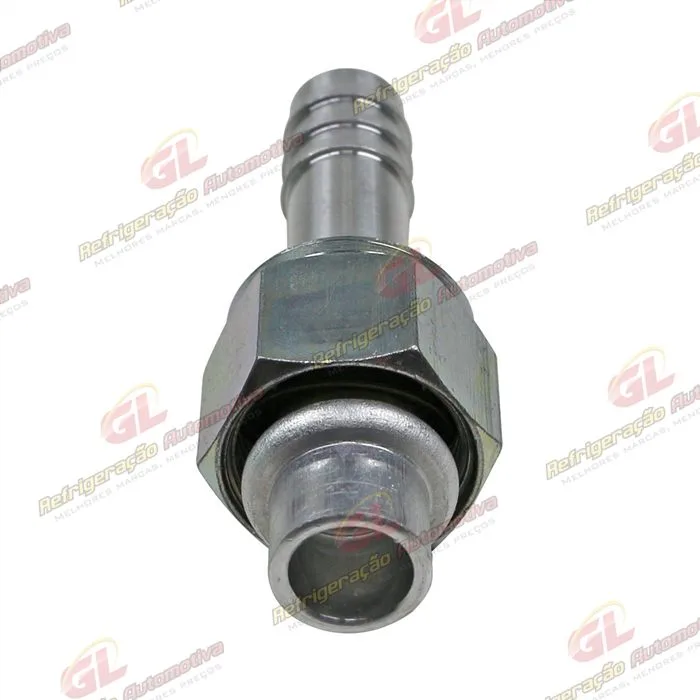Conexão O'ring Reta Fêmea 10mm Aluminio s/ Clip — foto 2