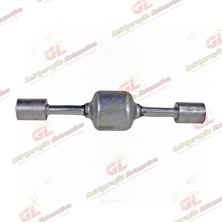 Emenda 08mm Aluminio c/ Mufla Silenciador c/ Clip