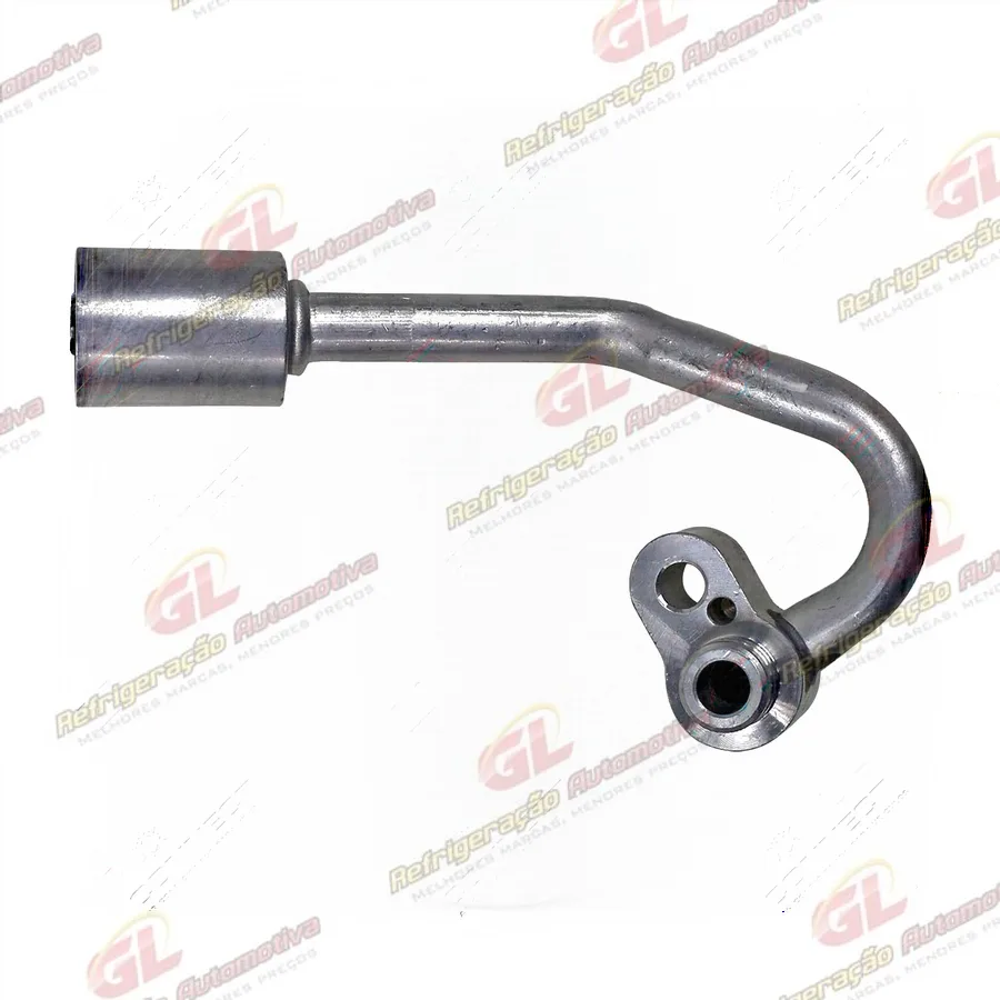 Conexão de Alumínio Curva 08mm da Mangueira Descarga Compressor ao Condensador Fiat Palio