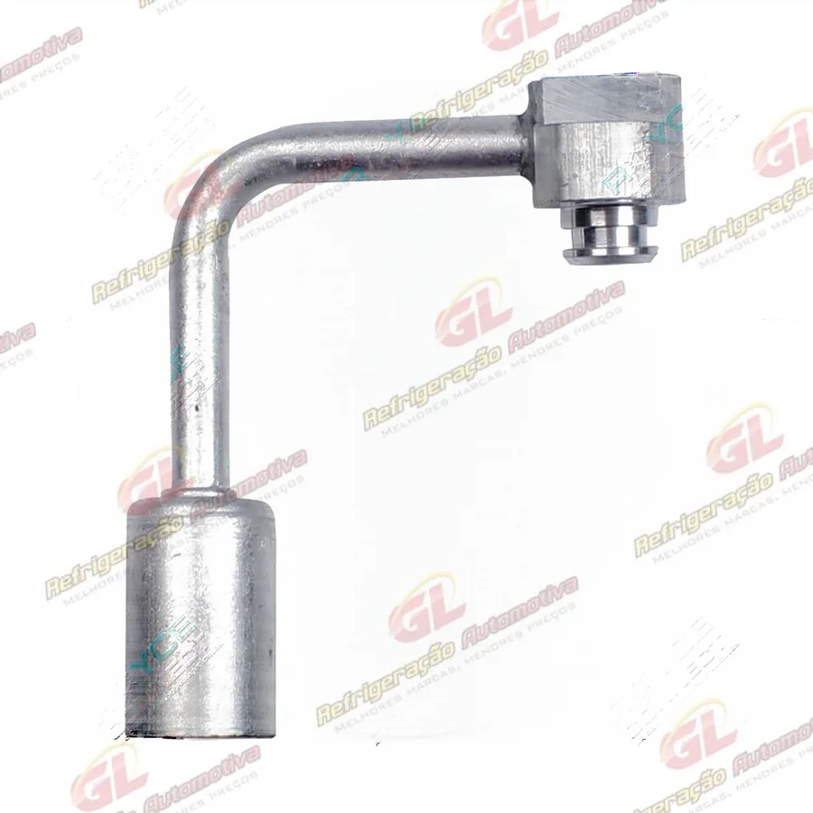 Conexão Alumínio 90° 06mm da Mangueira do Condensador ao Filtro Fiat Palio