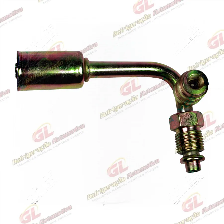 Conexão 06mm Aço 90º da Mangueira Filtro ao Evaporador Volkswagen Santana R134a