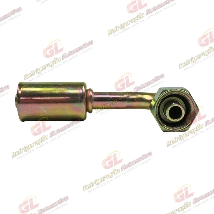 Conexão 06mm Aço 90º da Mangueira do Condensador ao Filtro Volkswagen Santana R134a — foto 2