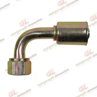 Conexão 90º Aço 10mm da Mangueira do Evaporador ao Compressor Volkswagen Santana R134a