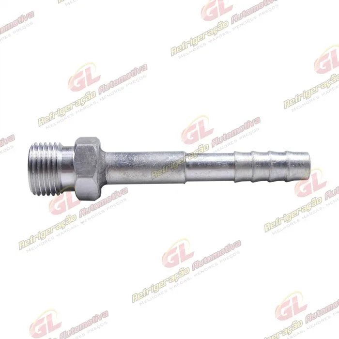 Conexão O´ring Reta Macho 06mm Aluminio Fixo s/ Clip