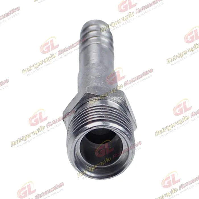 Conexão O´ring Reta Macho 08mm Aluminio Fixo s/ Clip — foto 2
