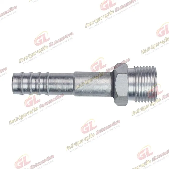 Conexão O'ring Reta Macho 10mm Aluminio Fixo s/ Clip