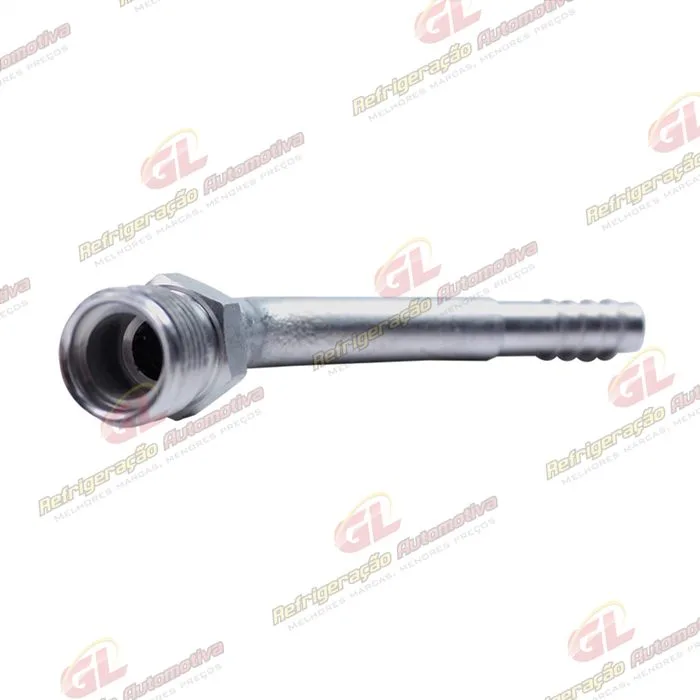 Conexão O´ring 45º Macho 08mm Aluminio Fixo s/ Clip — foto 2