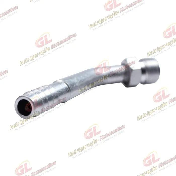 Conexão O´ring 45º Macho 08mm Aluminio Fixo s/ Clip — foto 3
