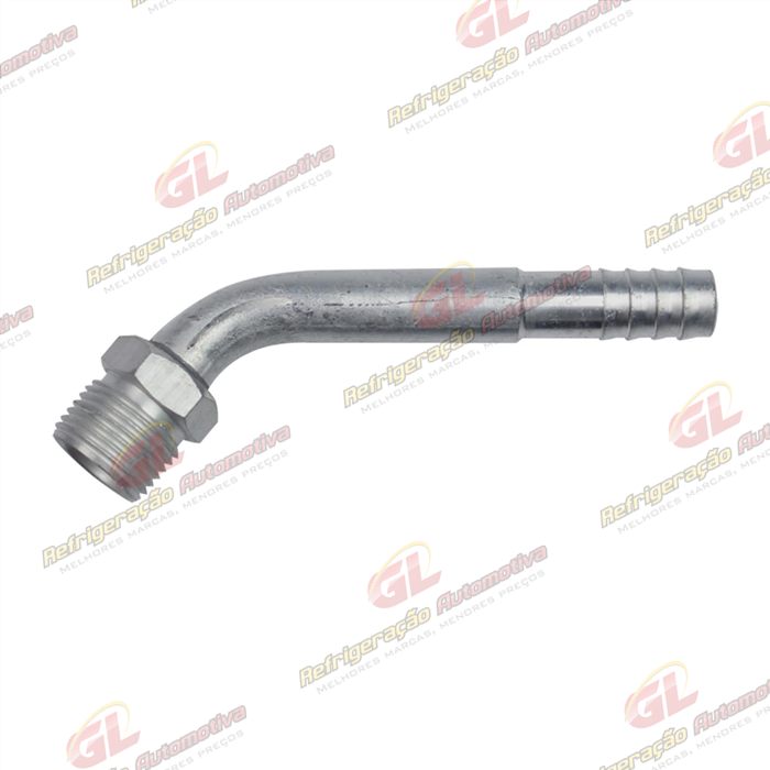 Conexão O´ring 45º Macho 10mm Aluminio Fixo s/ Clip