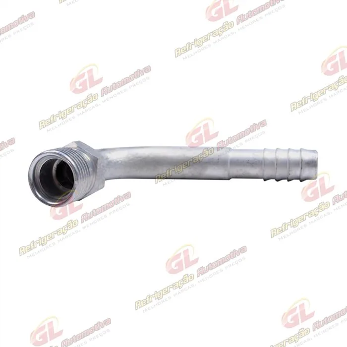Conexão O'ring 90º Macho 10mm Aluminio Fixo s/ Clip — foto 2