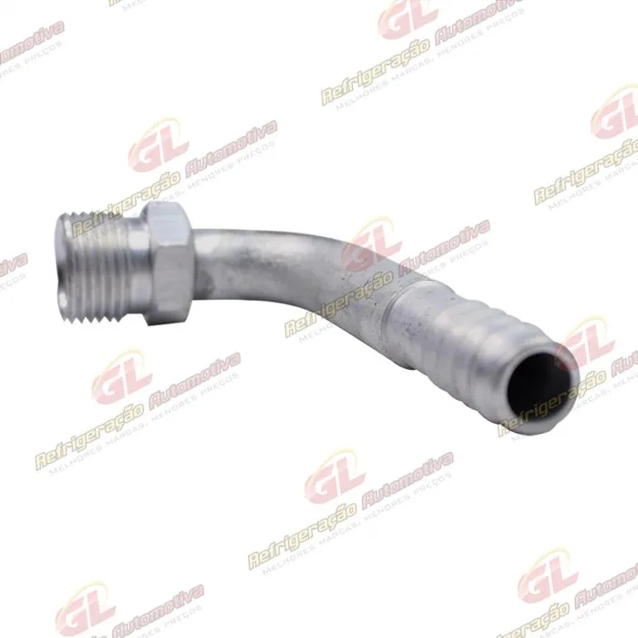 Conexão O'ring 90º Macho 10mm Aluminio Fixo s/ Clip — foto 3