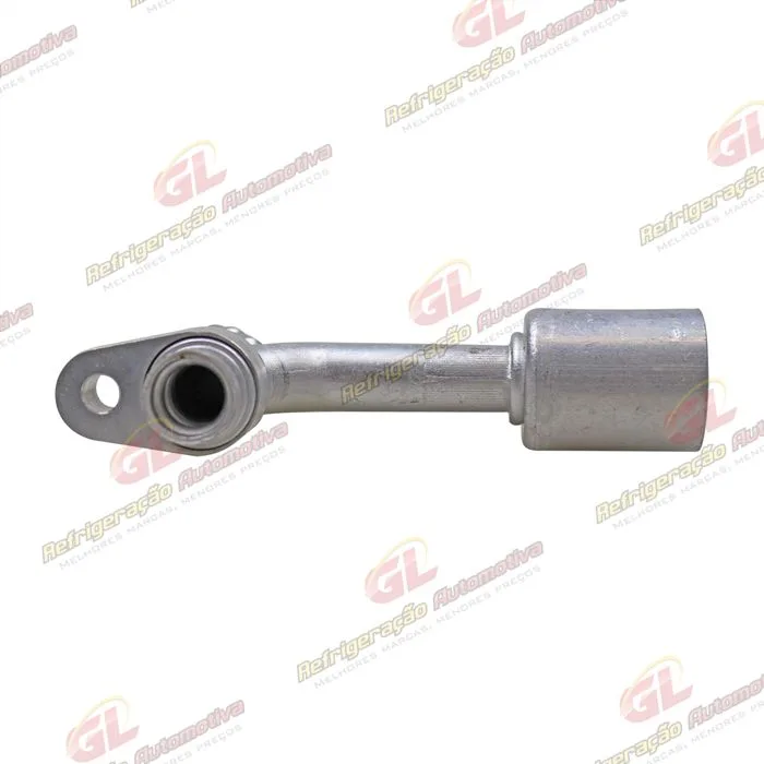 Conexão Block Fitting 90º 10mm Aluminio C/ Engate R134a Compressor — foto 2