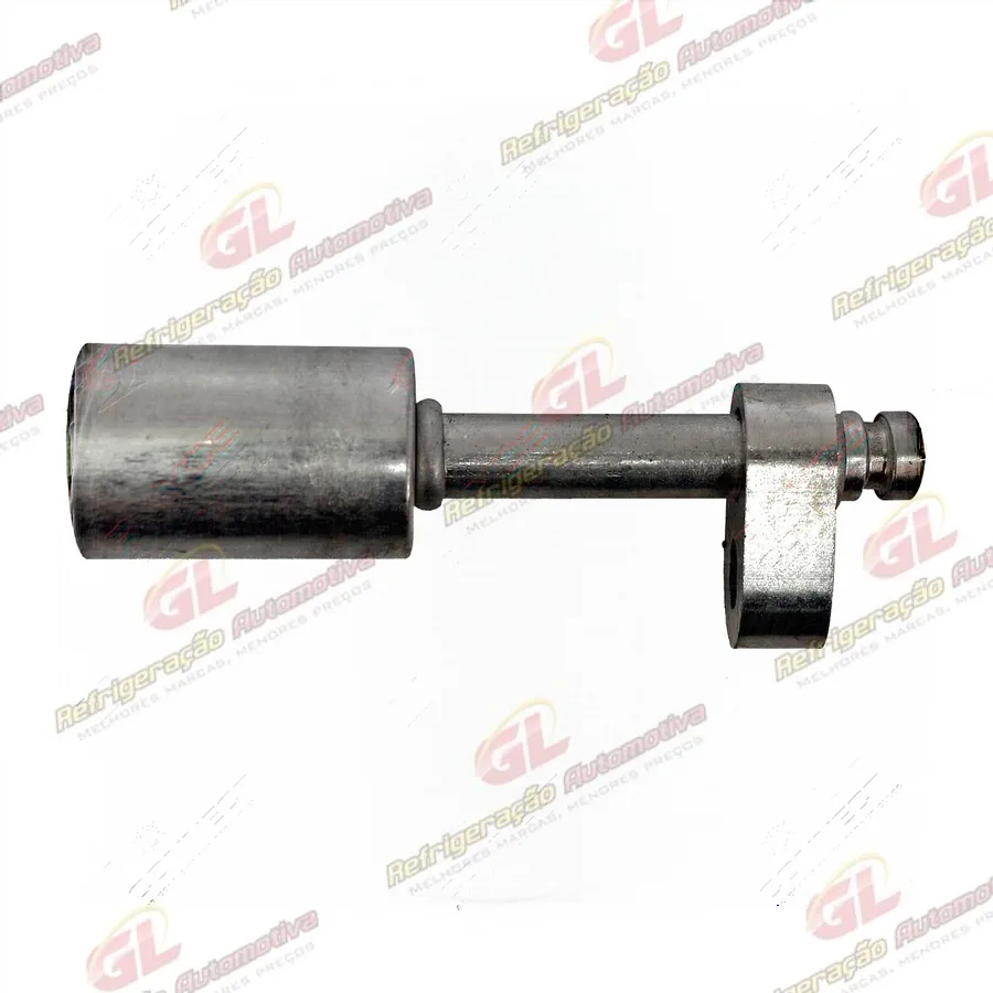Conexão block fitting reta 06mm alumínio entrada do filtro secador Gol / Palio