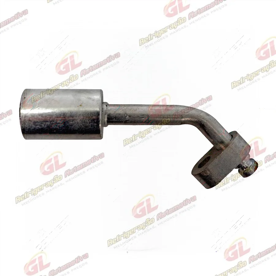 Conexão Block Fitting 45º 06mm Alumínio S/ Engate Saida Filtro Secador Gol / Palio