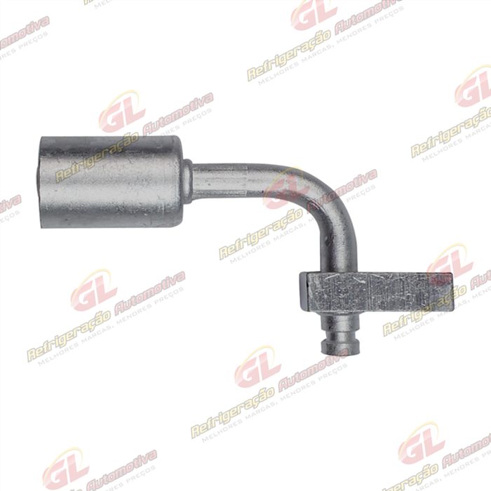 Conexão Block Fitting 90º 06mm Alumínio S/ Engate Saida Filtro Secador Gol / Palio