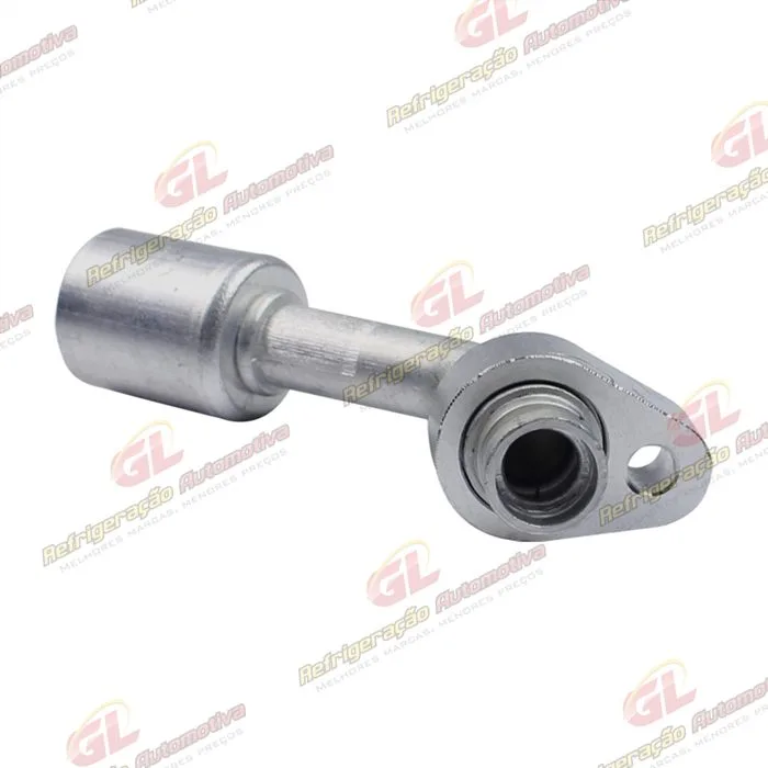 Conexão Block Fitting Radial 45º 10mm Alumínio S/Engate Do Compressor — foto 2