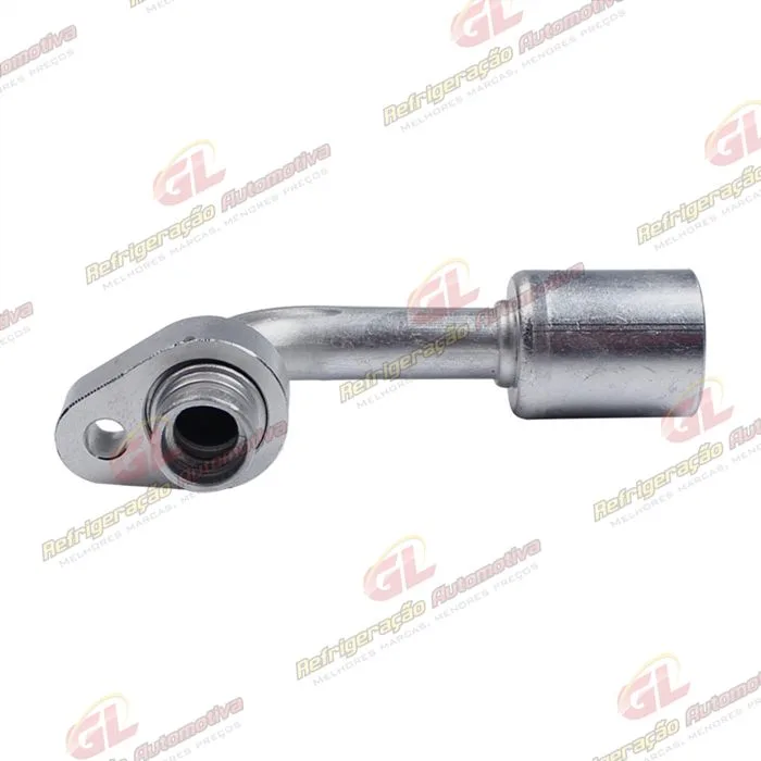 Conexão Block Fitting Radial 90º 10mm Aluminio s/ Engate do Compressor — foto 2