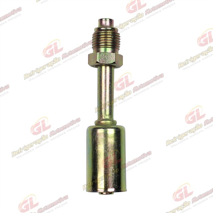 Conexão O'ring Reta Macho 06mm Aço Giratória c/ Clip