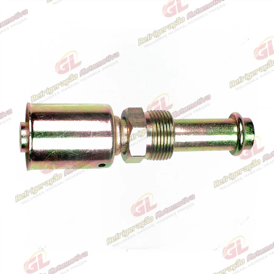 Conexão O'ring Reta Macho 10mm Aço Giratória c/ Clip
