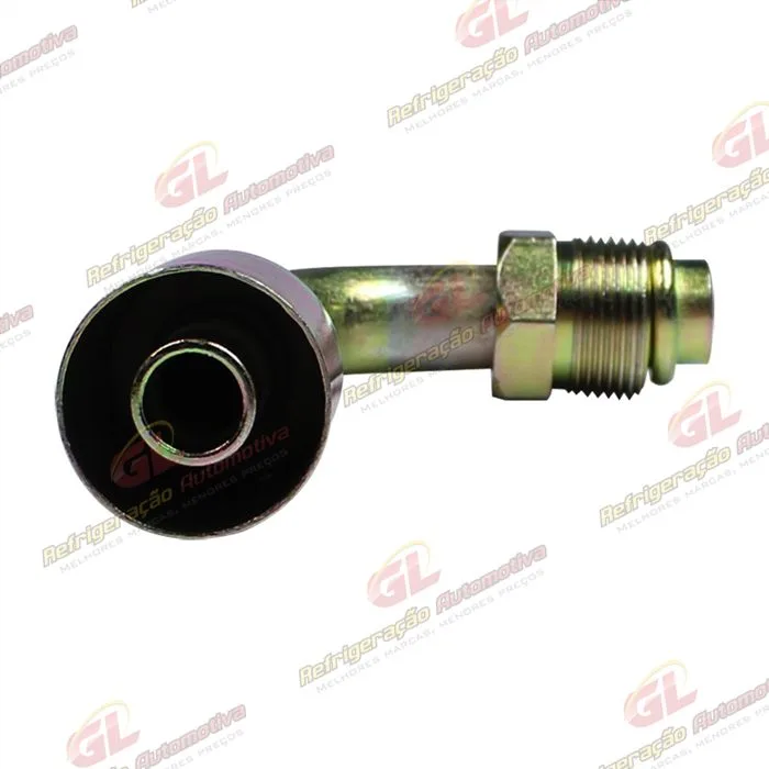 Conexão O'ring 90º Macho 10mm Aço Giratória c/ Clip — foto 2