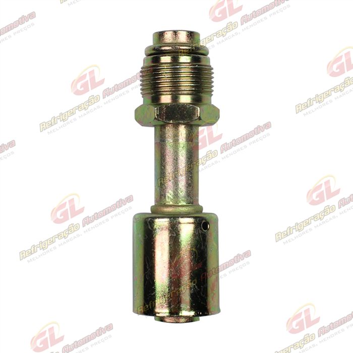 Conexão O'ring Reta Macho 12mm Aço Giratória c/ Clip