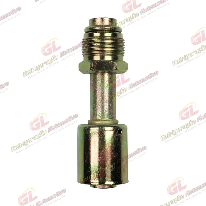 Conexão O'ring Reta Macho 12mm Aço Giratória c/ Clip