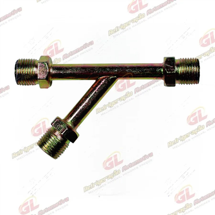 Emenda Tipo Y 06mm Aço Rosca Macho Fixa