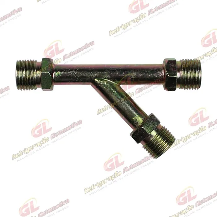 Emenda Tipo Y 08mm Aço Rosca Macho Fixa