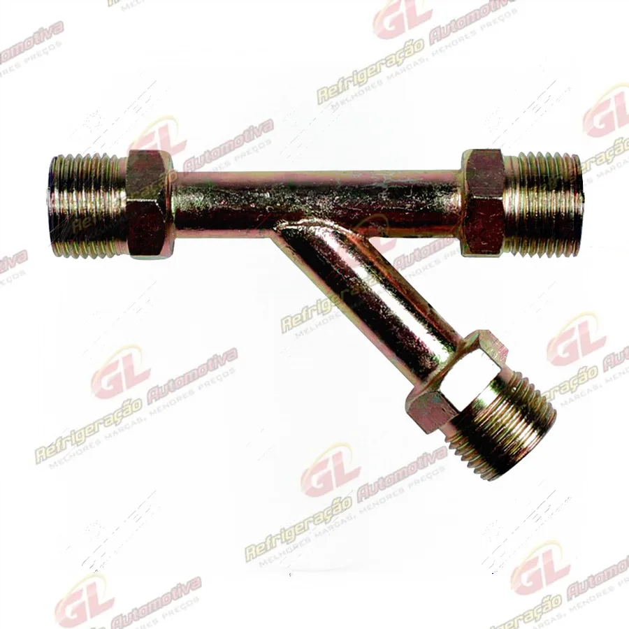 Emenda Tipo Y 10mm Aço Rosca Macho Fixa