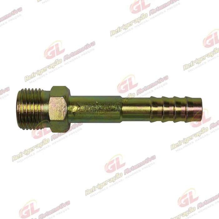 Conexão O´ring Reta Macho 08mm Aço Fixo s/ Clip