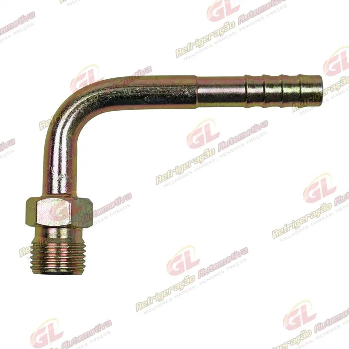 Conexão O´ring 90º Macho 06mm Aço Fixo s/ Clip