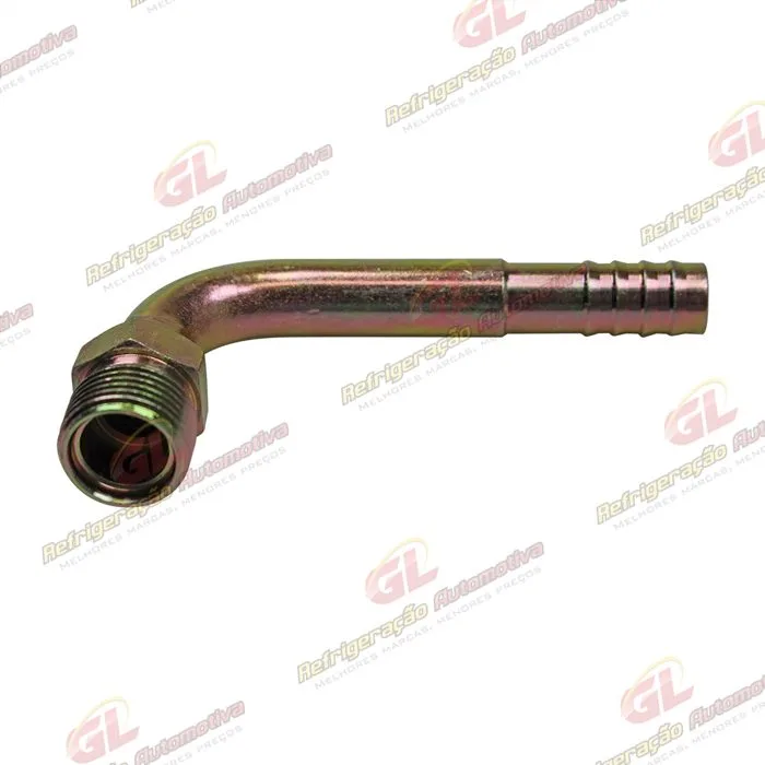 Conexão O´ring 90º Macho 10mm Aço Fixo s/ Clip — foto 2