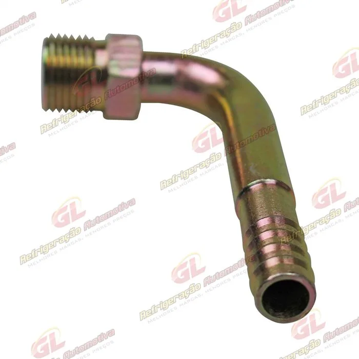 Conexão O´ring 90º Macho 10mm Aço Fixo s/ Clip — foto 3