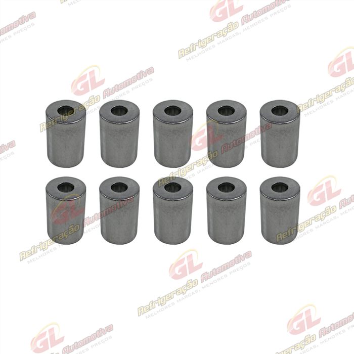 Caneca Clip 06mm 5/16 Polegadas Aluminio Pacote Com 10 Pçs