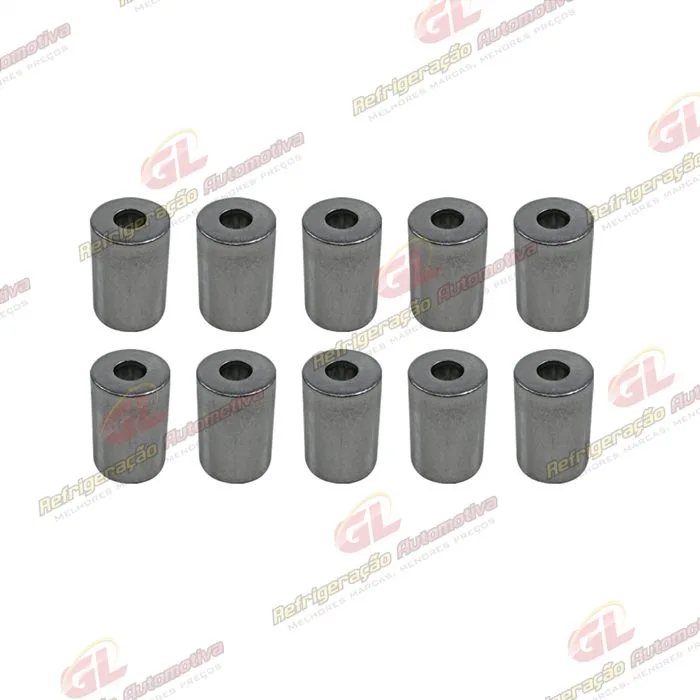 Caneca Clip 06mm 5/16 Polegadas Aluminio Pacote Com 10 Pçs
