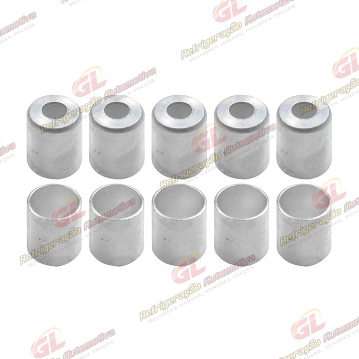 Caneca Clip 08mm 13/32 Polegadas Aluminio Pacote Com 10 Pçs