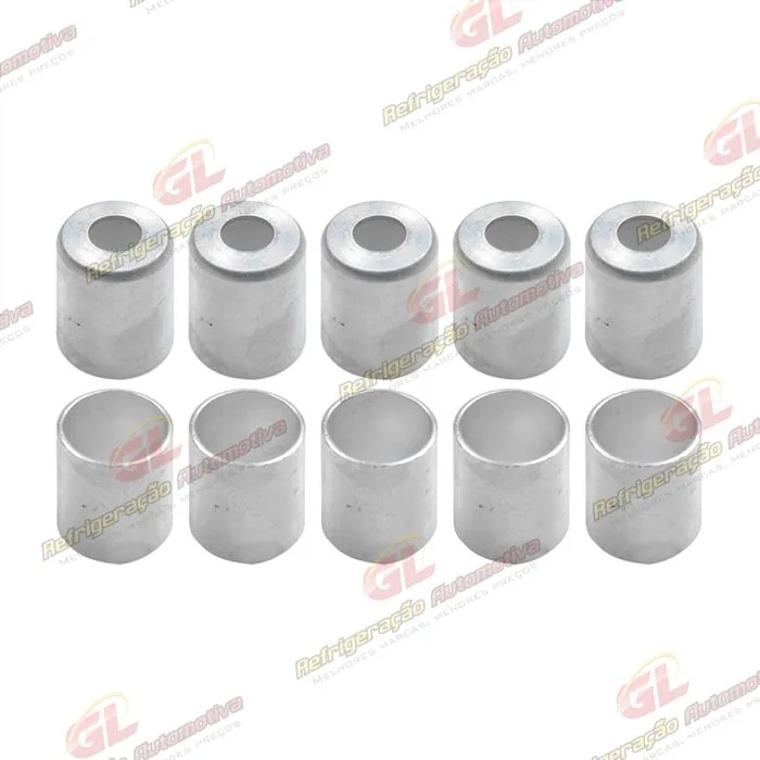 Caneca Clip 08mm 13/32 Polegadas Aluminio Pacote Com 10 Pçs