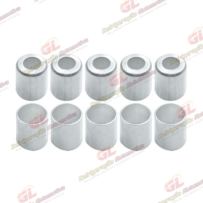 Caneca Clip 12mm 5/8 Polegadas Aluminio Pacote Com 10 Pçs